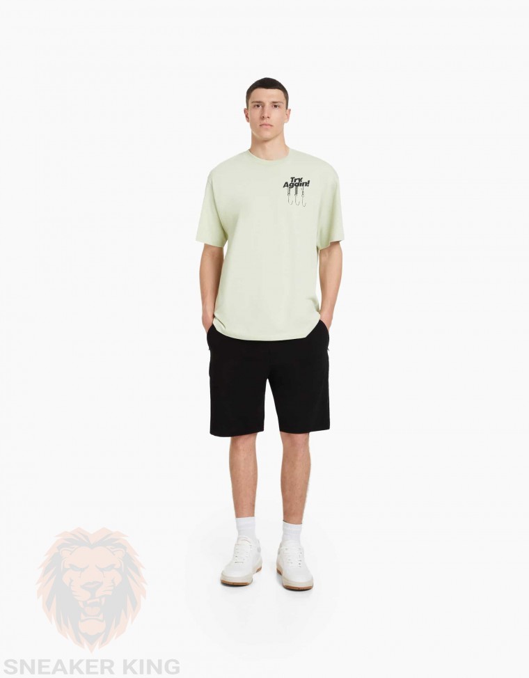 Шорти карго Bershka black cargo short